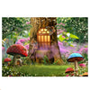 Fondo de fotografía de bosque de fantasía de 150x210 cm, tela de dibujos animados para niños, decoración de fiesta, telón de fondo (6360)
