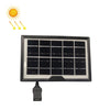 Linterna de lámpara de mesa pequeña con cabeza hembra USB Panel solar de 5V / 1.8W (negro)