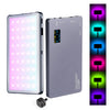Luz de relleno en vivo de 135 LED, luz de bolsillo ajustable para fotografía de mano, luz de bolsillo para cámara (RGB a todo color)