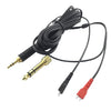 Para Sennheiser HD25 / HD560 / HD540 / HD480 / HD430 / HD250 Cable de audio para auriculares (izquierda larga derecha corta)