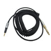 Para ATH-M50X / M40X / M70X Cable de audio para auriculares con resorte AUX Cabezal de 2,5 mm