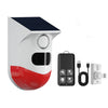 CT80R, modelo de actualización USB, Detector de movimiento infrarrojo, Detector de sirena estroboscópico inalámbrico PIR Solar para exteriores, alarma de sonido