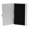 1SD+ 8TF Soporte de aluminio para tarjetas Micro SD Pin Caja de almacenamiento 9 solts para tarjeta de memoria SD/ SIM/TF (Plata)