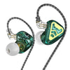 Auriculares intrauditivos con cable para juegos CVJ, color: verde