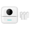 Mini impresora térmica Bluetooth de pregunta incorrecta para estudiantes con 5 rollos de papel blanco (blanco)
