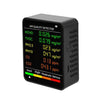 Detector de calidad del aire PM2.5/PM10 Monitor de calidad del aire interior (negro)