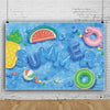 80x120cm fondo de decoración de fiesta en la piscina de verano fondo de fotografía de anillo de natación tela(11418489)