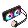EVESKY Enfriador de agua Ventilador de CPU Ventilador RGB Disipador de calor líquido Radiador integrado, Especificaciones: 240 mm