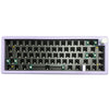 El kit de teclado mecánico de 67 teclas de tres modos personalizado con perilla admite retroiluminación RGB de conexión en caliente, color: púrpura