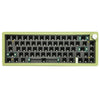 El kit de teclado mecánico de 67 teclas de tres modos personalizado con perilla admite retroiluminación RGB de conexión en caliente, color: verde