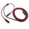 Cable de audio de grabación en vivo de fiesta de voz de 3,5 mm Cable de enlace de chat de computadora de proyección de juego móvil (rojo negro)