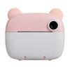 Cámara de impresión instantánea para niños 1080P Cámara de fotografía de doble lente con pantalla IPS de 2,4 pulgadas (rosa)