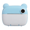 Cámara de impresión instantánea para niños 1080P Cámara de fotografía de doble lente con pantalla IPS de 2,4 pulgadas (Azul)