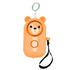 Productos de autodefensa para exteriores con anillo de tracción de alarma personal LED de 130dB, especificación: Estilo de oso (naranja)