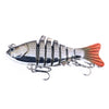 HENGJIA 10cm 24g Bionic Multi-Sección Fish Bait Plastic Galvanoplastia Fake Bait(6)