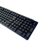 Teclado mecánico personalizado DIY de 132 teclas, tecla de cristal transparente Universal, letra blanca transparente negra