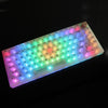 Kit de teclado mecánico personalizado de conexión en caliente RGB inalámbrico de 3 modos Bluetooth de 82 teclas + tecla (blanco)
