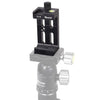 XILETU XJ-8 Clip para teléfono móvil con trípode de cabeza de cámara de aleación de aluminio (negro)