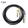 1,2 m para K240/K141/K271/K702/Q701/K712 Cable de auriculares Mini línea de actualización de cabeza de dibujos animados (negro)