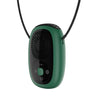 Ventilador de cuello colgante sin hojas Mini ventilador de mano Ventilador recargable USB con iones negativos Verde