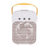 Mini ventilador de aire acondicionado de escritorio, enfriador de aire de humidificación por pulverización doméstica (blanco)