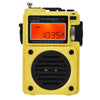 HanRongda HRD-701 Radio portátil de banda completa Subwoofer Bluetooth Tarjeta TF Radio con pantalla digital (Amarillo)