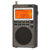 HanRongda HRD-747 Radio de recepción de alta frecuencia con pantalla digital de banda completa portátil (gris plateado)