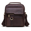 HUMERPAUL Bolso Bandolera de Cuero para Hombre (Marrón)