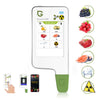 Greentest ECO6 Detector ambiental de radiación nuclear para vegetales, frutas y carnes, alimentos, nitrato, calidad del agua, enchufe de la UE (blanco)
