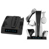 Para PSVR2/PS5 Gamepad cargador de asiento con luz de pantalla Base de disipación de calor multifuncional