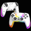 Para PS4 Dazzle Color Light Empuñadura inalámbrica Bluetooth (blanco)