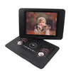 Reproductor de DVD portátil con pantalla de 14,1 pulgadas compatible con entrada USB/SD/AV con mando (enchufe del Reino Unido)