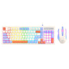 K-Snake Teclado para deportes electrónicos con cable Ratón Sensación mecánica Teclado para computadora portátil de escritorio de 98 teclas, Estilo: Teclado + Ratón (Azul)