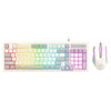 K-Snake Teclado para deportes electrónicos con cable Ratón Sensación mecánica Teclado para computadora portátil de escritorio de 98 teclas, Estilo: Teclado + mouse (gris)