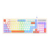 K-Snake Teclado para deportes electrónicos con cable Ratón Sensación mecánica Teclado para computadora portátil de escritorio de 98 teclas, Estilo: Teclado único (Azul)
