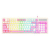 K-Snake Teclado para deportes electrónicos con cable Ratón Sensación mecánica Teclado para computadora portátil de escritorio de 98 teclas, Estilo: Teclado único (Rosa)