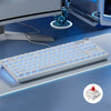 Teclado luminoso mecánico LANGTU LT84, 款式: eje rojo monomodo con cable (blanco)
