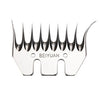 Cuchillas de tijeras de lana HILDA Power para empujadores de lana, especificación: hoja curva de 9 dientes