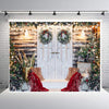 Telón de fondo para fotografía de fiesta navideña de 210 x 150 cm, tela colgante para decoración navideña, estilo: SD-781