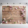 1,25x0,8 m Accesorios de rama de flor de grano de madera Tela de fondo de fotografía de simulación 3D, Estilo: C-3362