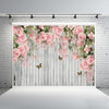 1,25x0,8 m Accesorios de rama de flor de grano de madera Tela de fondo de fotografía de simulación 3D, Estilo: C-3938