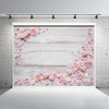 1,25x0,8 m Accesorios de rama de flor de grano de madera Tela de fondo de fotografía de simulación 3D, Estilo: C-4032
