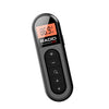 Mini Walkman recargable con cuello de radio FM de bolsillo, estilo clip, para conferencias, guías turísticos, carreras de caballos (negro)