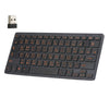 Teclado de código Cangjie Teclado inalámbrico anotado chino tradicional Teclado de conexión inalámbrica 2.4G (negro)
