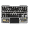KB-333 Teclado Bluetooth inalámbrico retroiluminado RGB Teclado compatible con teléfono celular, tableta y computadora portátil (negro)