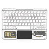 KB-333 Teclado Bluetooth inalámbrico retroiluminado RGB Teclado compatible con tableta y computadora portátil para teléfono celular (blanco)