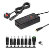 Cargador adaptador de corriente CC ajustable de 65 W, 6-20 V, 3 A, especificación: enchufe británico grande