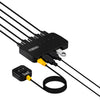 FJGEAR FJ-U404 USB2.0 Conmutador compartido de 4 entradas y 4 salidas con controlador