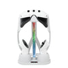 Para gafas Meta Quest 3 VR, soporte de almacenamiento de base de carga con luz RGB fría (blanco)