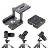 Soporte plegable de placa de liberación rápida con cabezal de bola y cabezal de trípode inclinable tipo Z para cámara DSLR